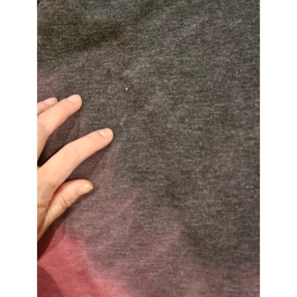 Natural life ombre tiedye crewneck pockets red black womens large oversized - Picture 8 of 8